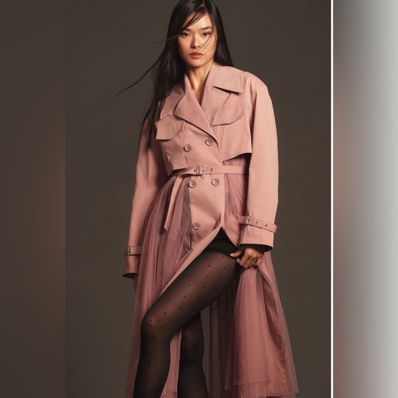 Anthropologie Anthropologie Tulle-Skirted
Trench Coat - Picture 1 of 10
